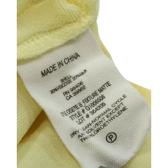 Theory Easy Slip Camisole Top in Yellow Viscose - Picture 5 of 5